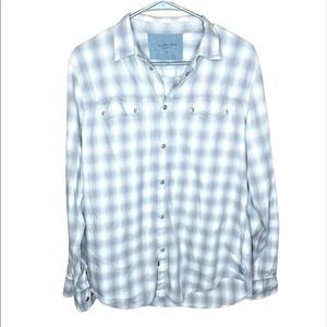 Calvin Klein Long Sleeve Plaid Button Down Shirt